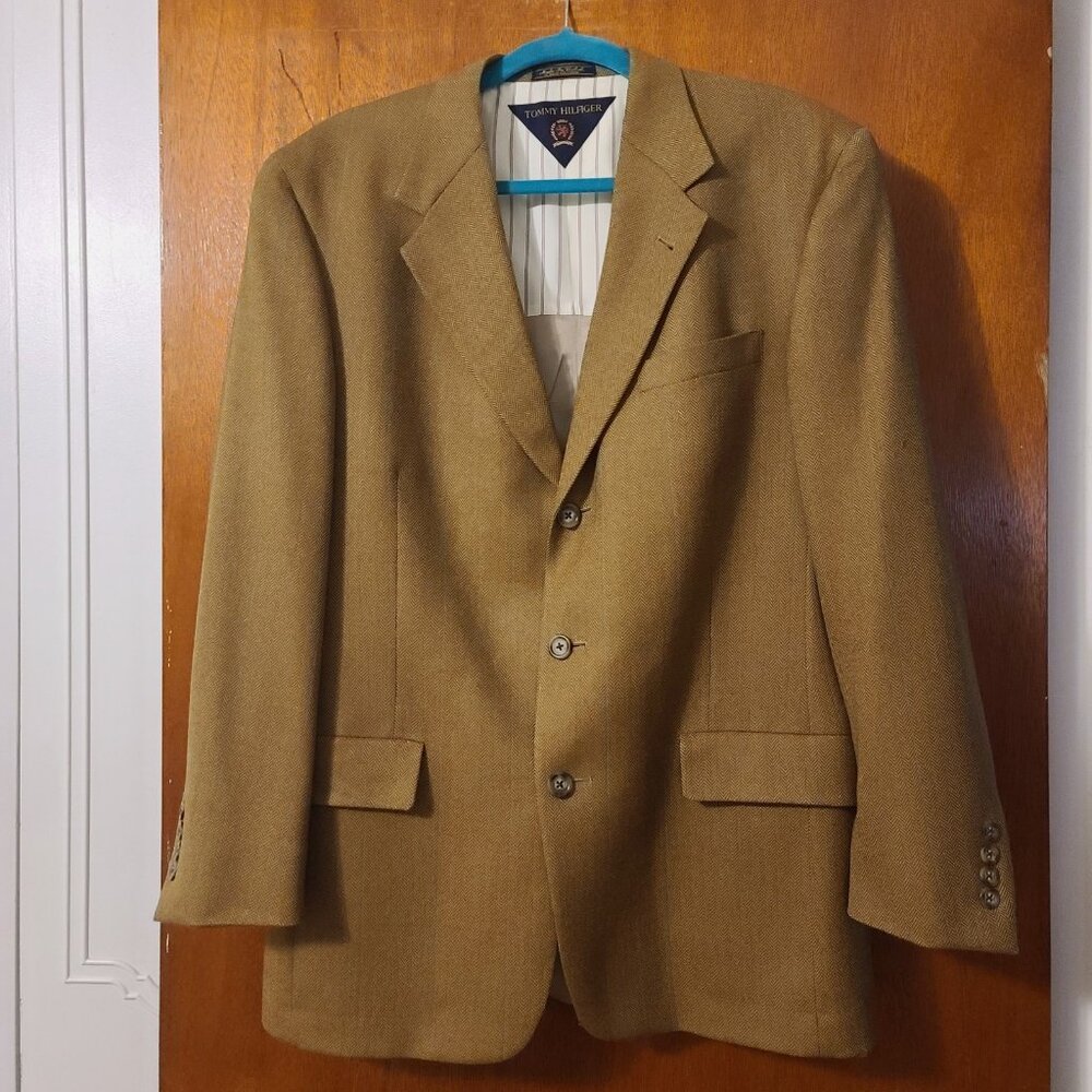 Vintage Tommy Hilfiger Tan Sportcoat Size 40R